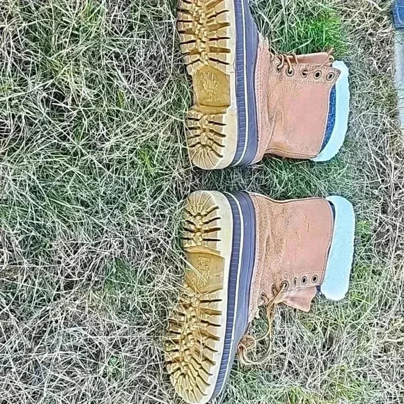 Sorel lined size 9 waterproof winter boots brown and tan - Picture 2 of 4